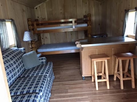 interior cindy bear™ rustic cabin