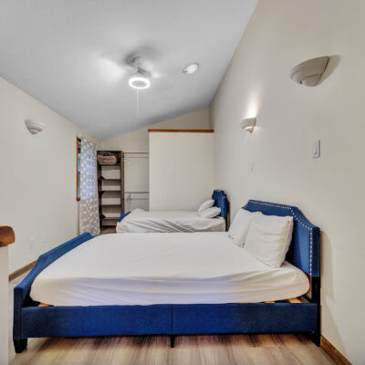 blue house - bedroom