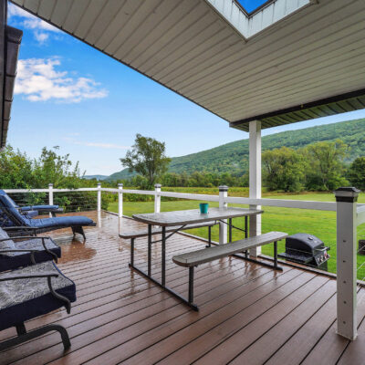 blue house - deck