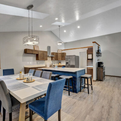 blue house - dining area