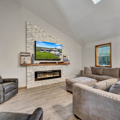 blue house - living room