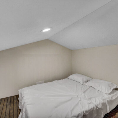 blue house - loft bedroom