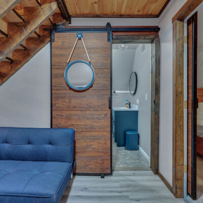 upstairs apartment - bedroom - bathroom